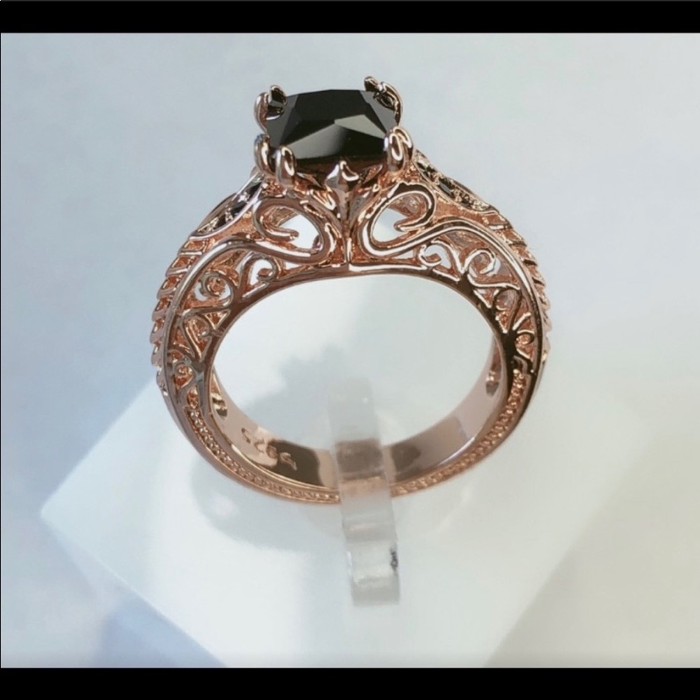 Black sapphire ring 6
